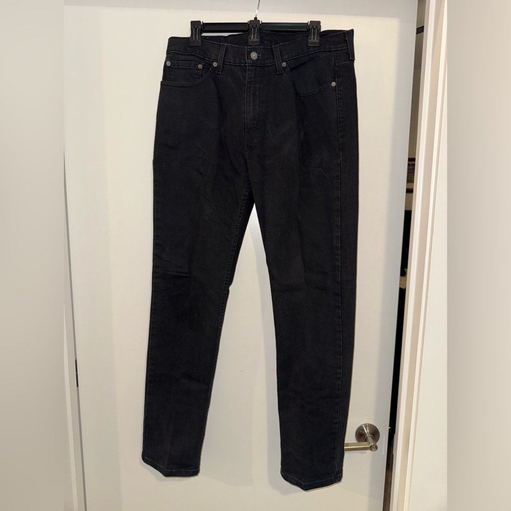 Men’s Levi’s 514 Black Denim Size 33 X 32